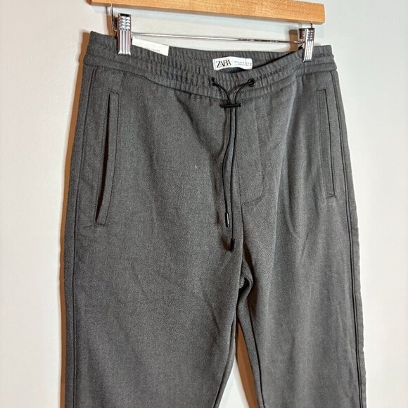 NWT Zara charcoal Melange jogger pants - Picture 2 of 6